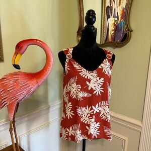CURE. Brand Tropical Sleeveless High Low Top Size M (NWT)